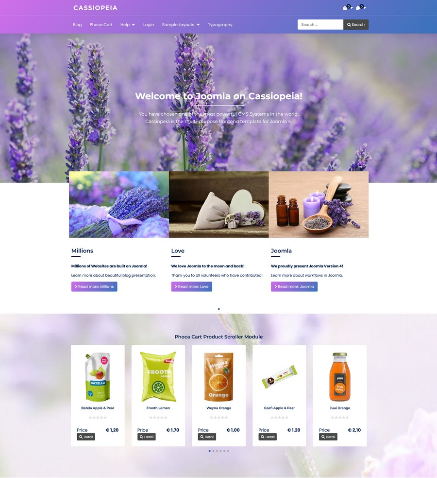 Joomla 4 Template Cassiopeia 3