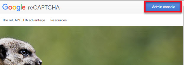 google recaptcha admin console 0bd0e