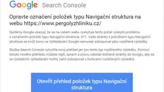 Google search console: Opravte Navigační strukturu na webu